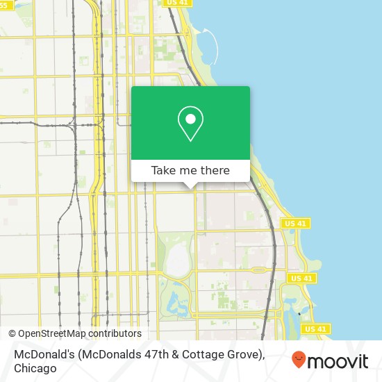 Mapa de McDonald's (McDonalds 47th & Cottage Grove)