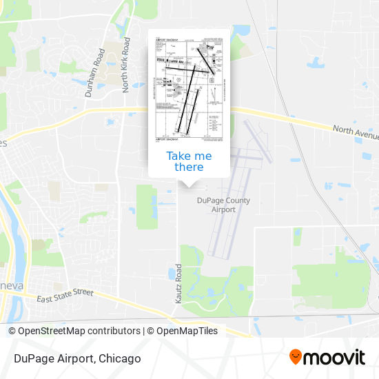 DuPage Airport map