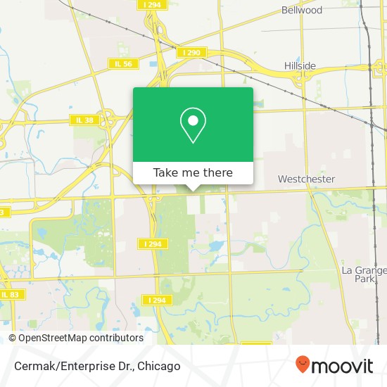 Mapa de Cermak/Enterprise Dr.