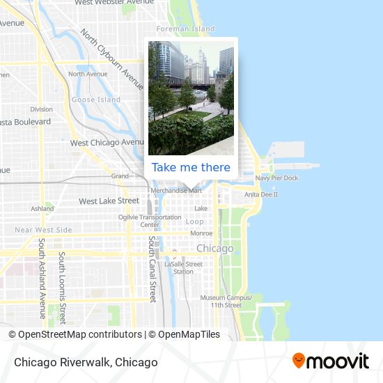 Mapa de Chicago Riverwalk