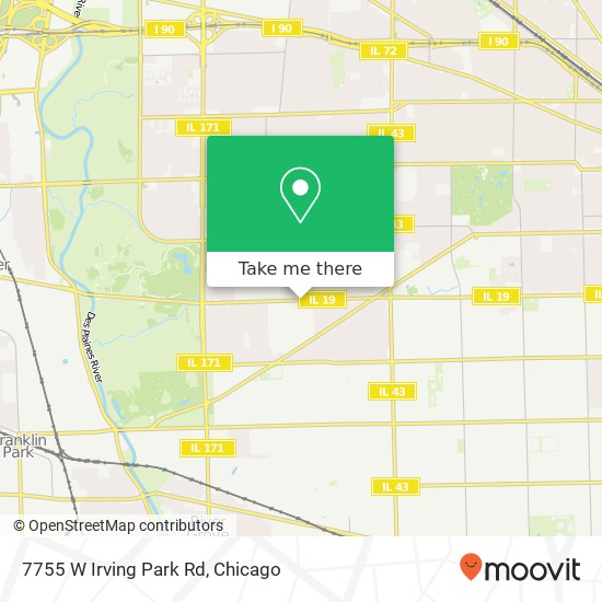 7755 W Irving Park Rd map