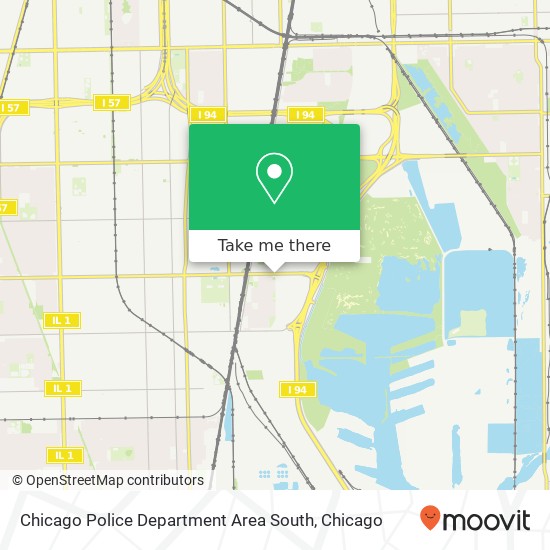 Chicago Police Department Area South map
