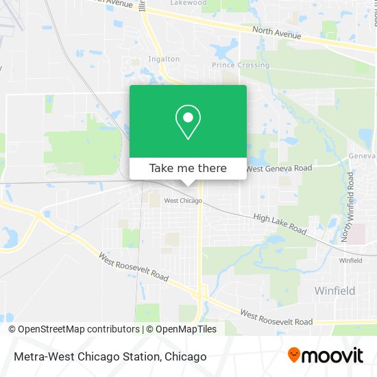 Mapa de Metra-West Chicago Station