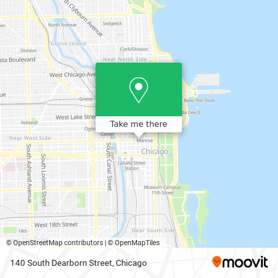 Mapa de 140 South Dearborn Street