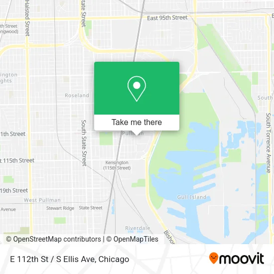 Mapa de E 112th St / S Ellis Ave