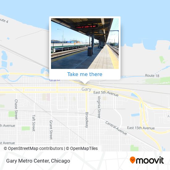 Mapa de Gary Metro Center