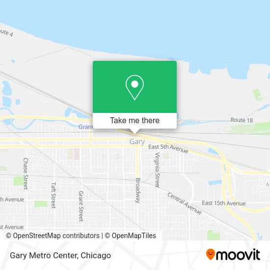 Gary Metro Center map