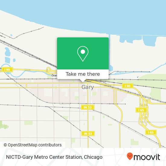 NICTD-Gary Metro Center Station map