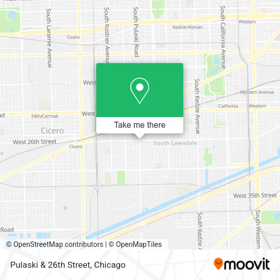 Mapa de Pulaski & 26th Street