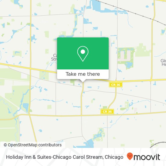 Holiday Inn & Suites-Chicago Carol Stream map