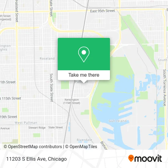 Mapa de 11203 S Ellis Ave