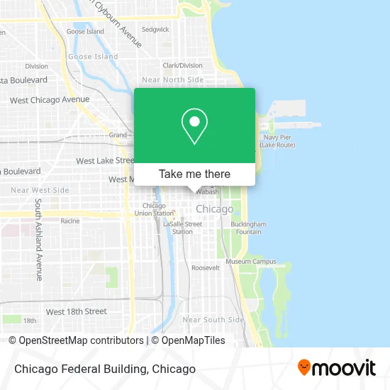 Chicago Federal Building map