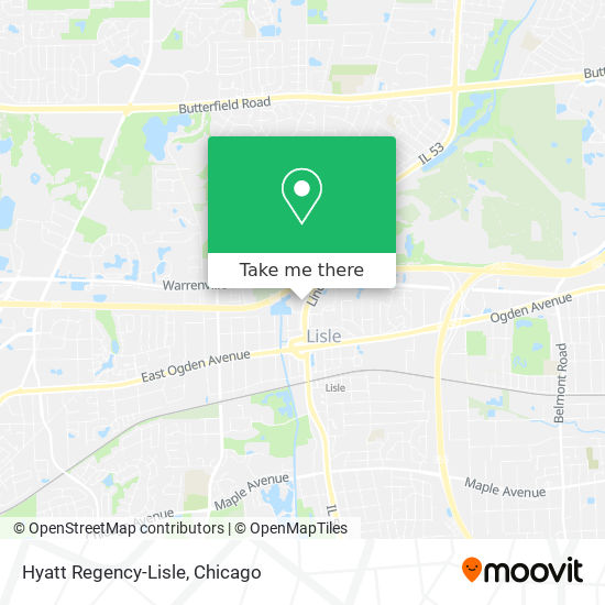 Mapa de Hyatt Regency-Lisle