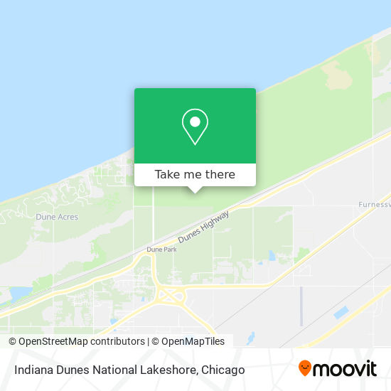 Mapa de Indiana Dunes National Lakeshore