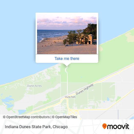 Indiana Dunes State Park map