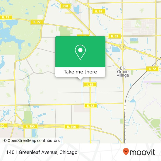 1401 Greenleaf Avenue map