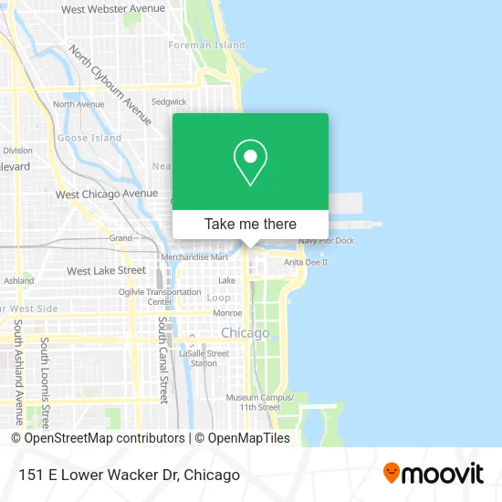 Mapa de 151 E Lower Wacker Dr