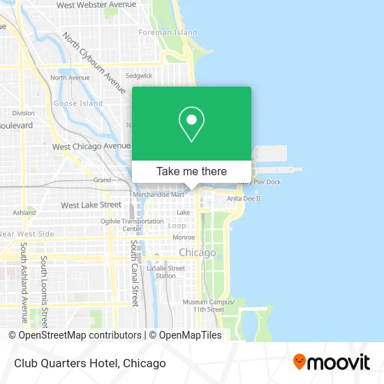 Club Quarters Hotel map