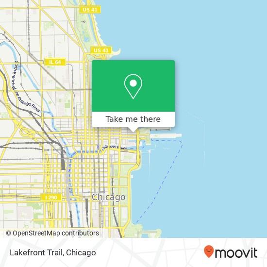 Lakefront Trail map