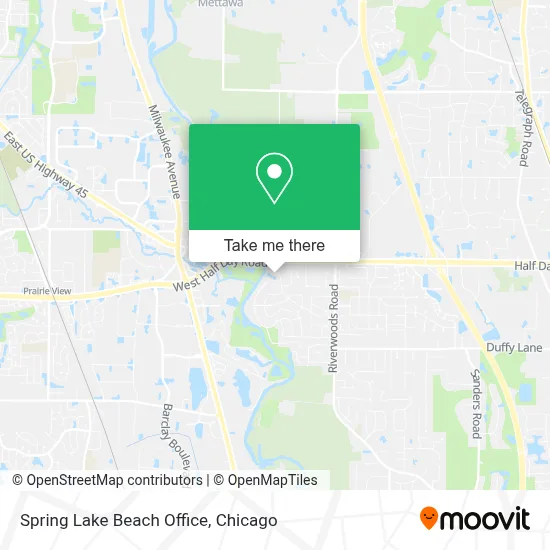 Spring Lake Beach Office map
