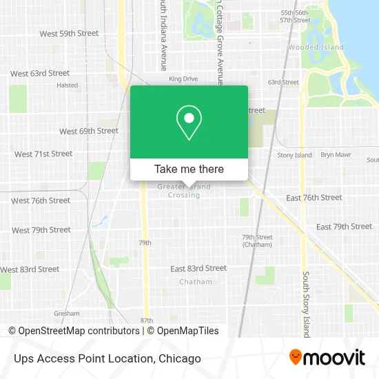 Ups Access Point Location map