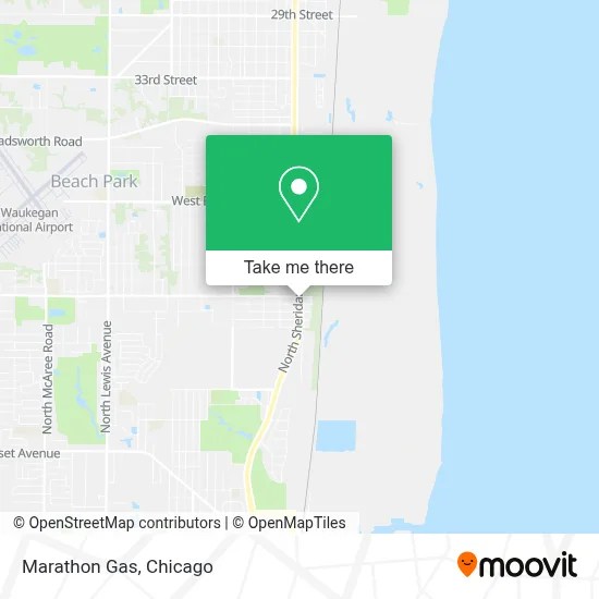 Marathon Gas map
