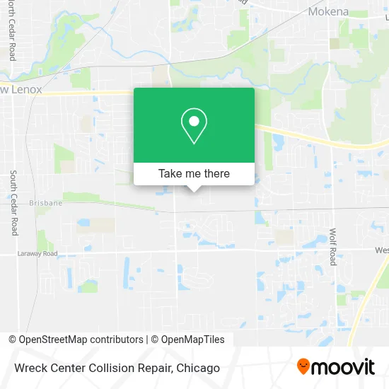 Wreck Center Collision Repair map
