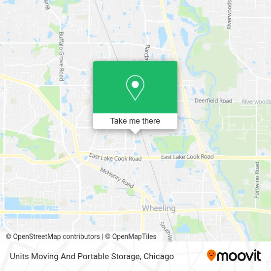 Units Moving And Portable Storage map