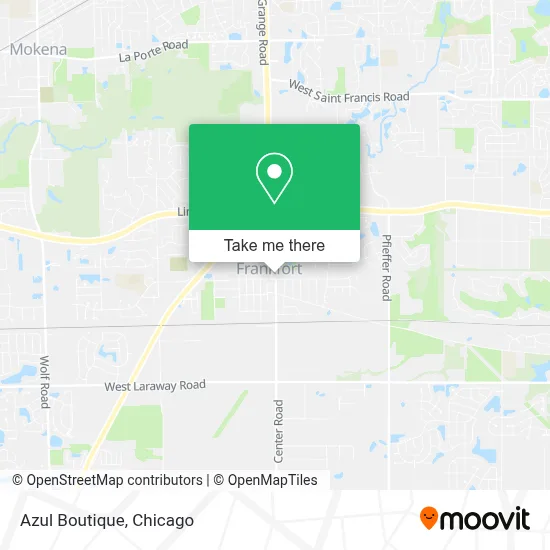 Azul Boutique map