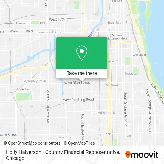 Holly Halverson - Country Financial Representative map