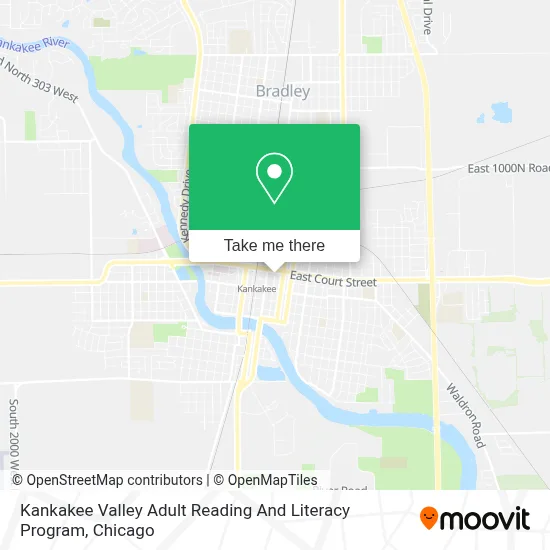 Kankakee Valley Adult Reading And Literacy Program map