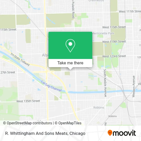 R. Whittingham And Sons Meats map