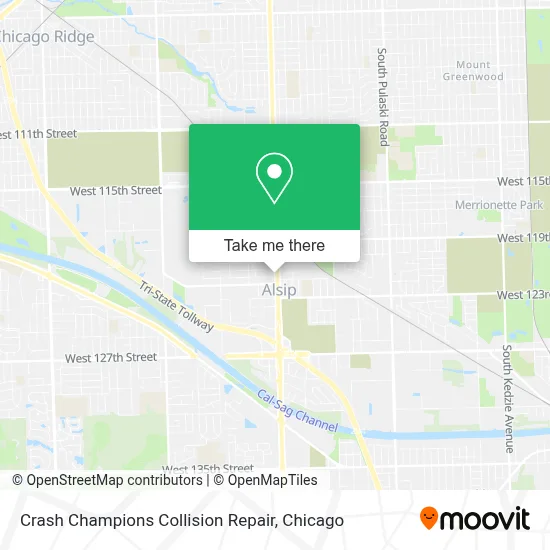 Crash Champions Collision Repair map