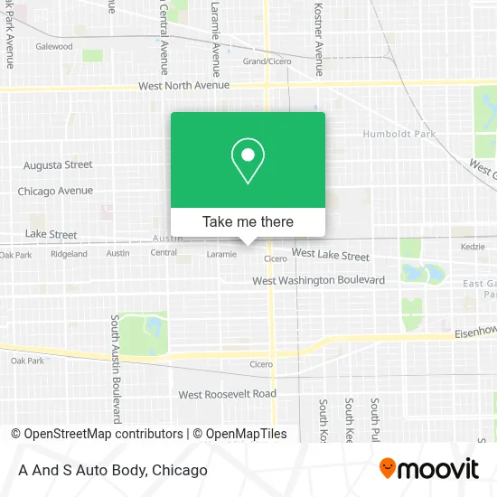 A And S Auto Body map