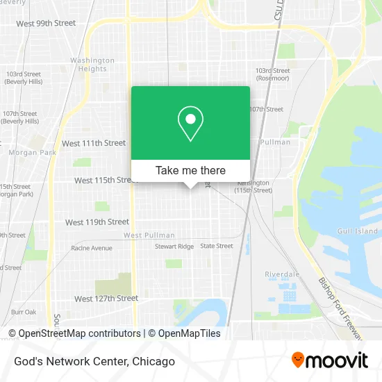 God's Network Center map