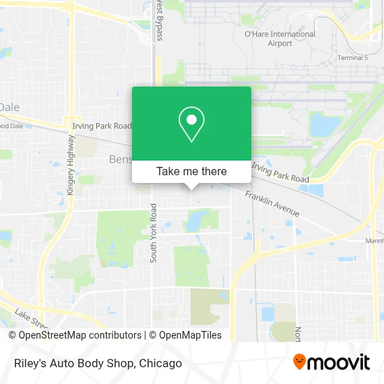 Riley's Auto Body Shop map