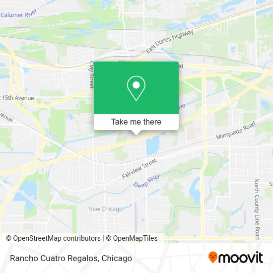 Rancho Cuatro Regalos map