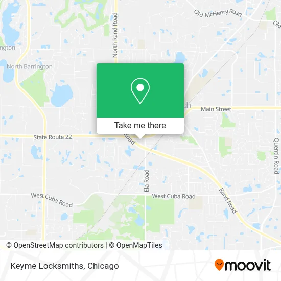 Keyme Locksmiths map