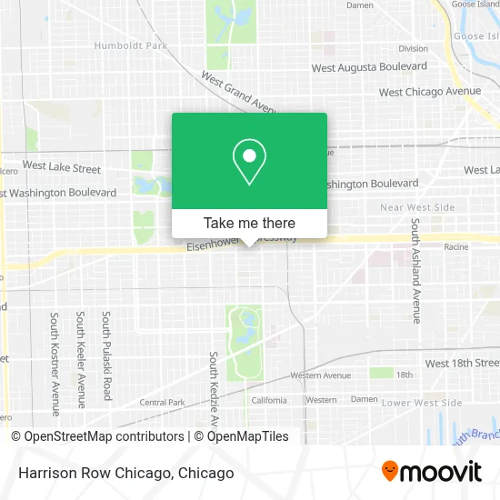 Harrison Row Chicago map