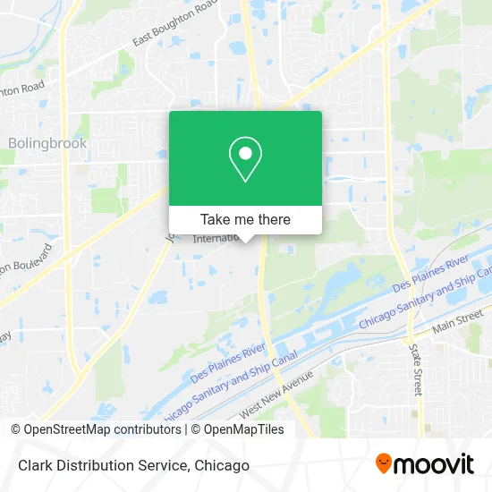 Clark Distribution Service map