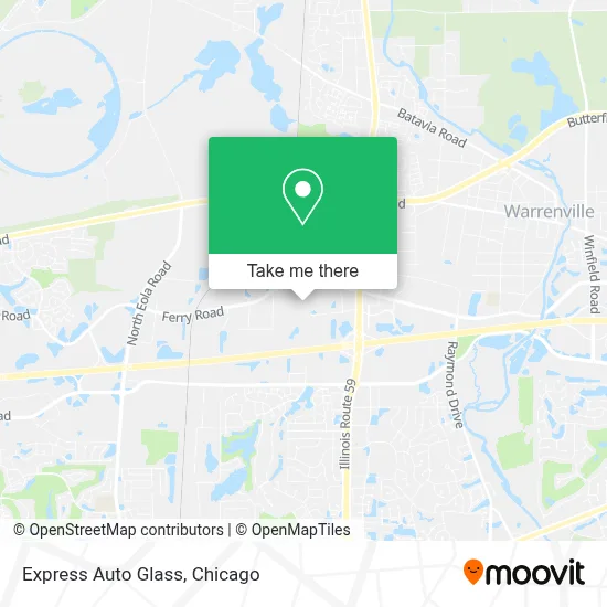 Express Auto Glass map