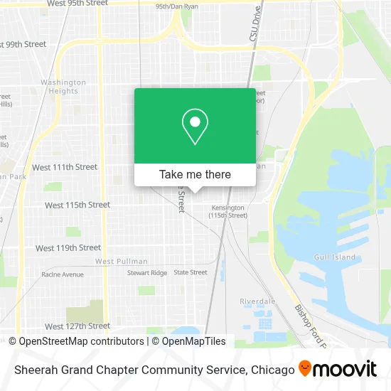 Sheerah Grand Chapter Community Service map