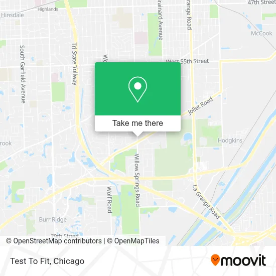 Test To Fit map