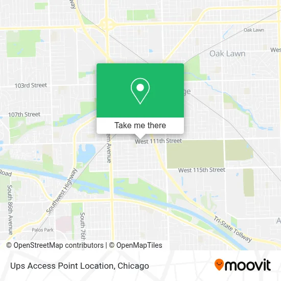 Ups Access Point Location map