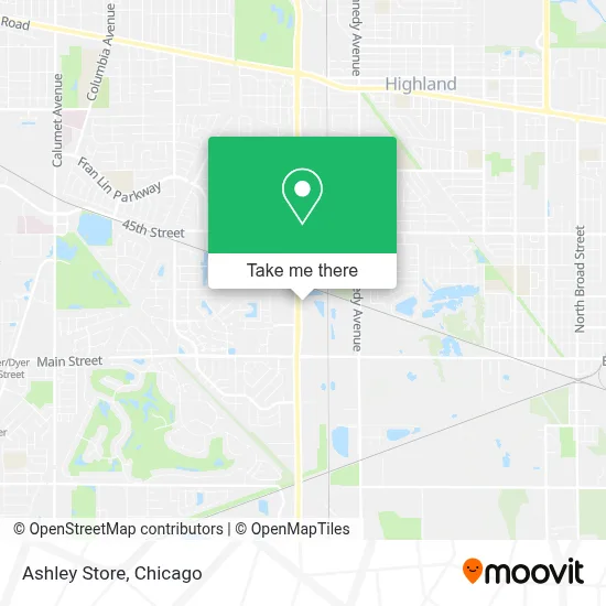 Ashley Store map