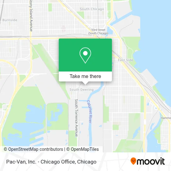 Pac-Van, Inc. - Chicago Office map