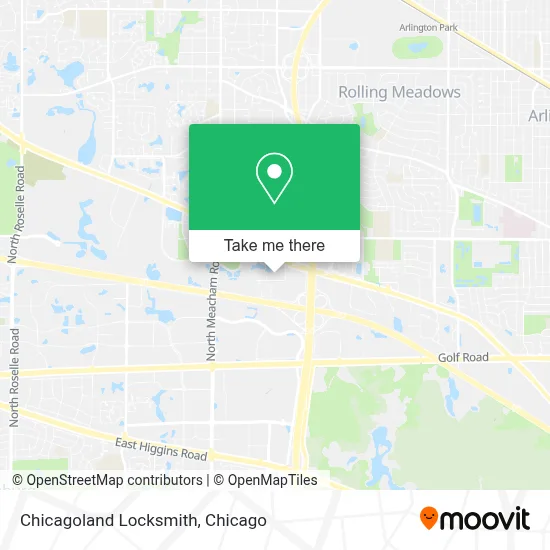 Chicagoland Locksmith map