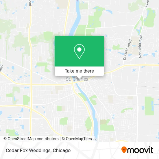 Cedar Fox Weddings map