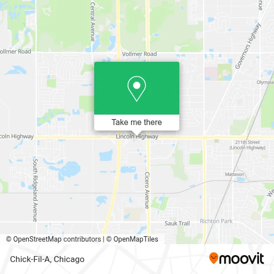Chick-Fil-A map