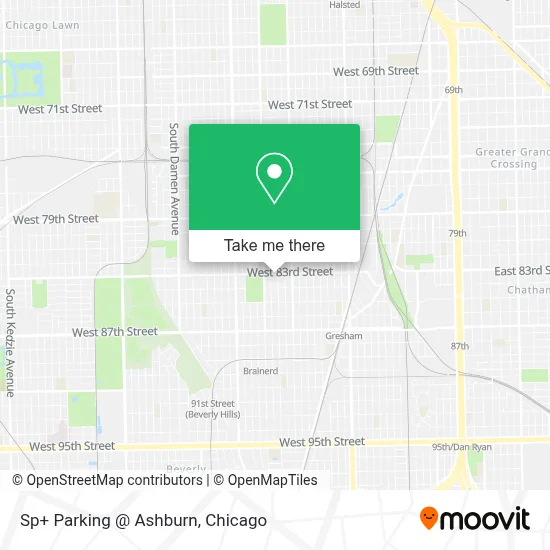 Sp+ Parking @ Ashburn map
